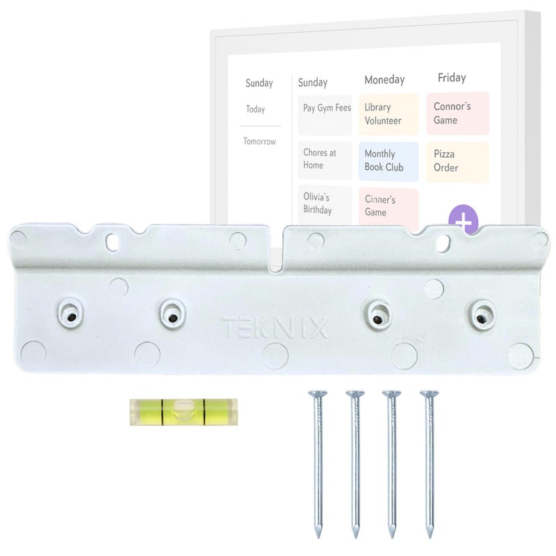 Teknix No-Stud, No-Drill Wall Mount Compatible with Skylight 15-Inch Calendar - The Original Easy DIY Install, No Anchors or Screws Needed, Damage-Free, Secure Hold, Only Hammer Required, Hardware Included - Image 1